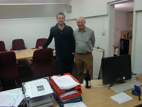 Ed Dale and his father Barry in the 